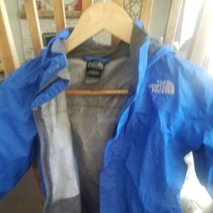 Boys North face rain coat